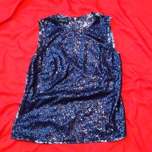 Jones New York evening sequined blouse, size 10